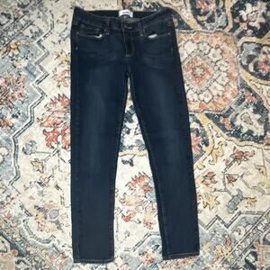 PAIGE Women's Peg Ankle Skinny Jeans Sz 28 Dark Wash Mid Rise 5-Pocket $229